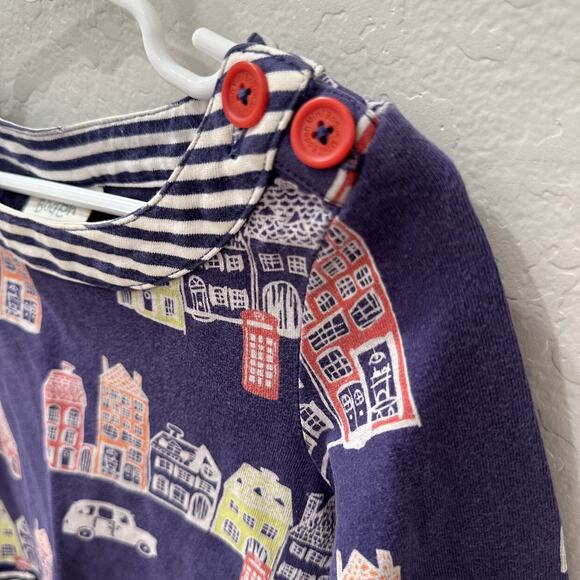 Mini Boden Blue Houses Tunic - Picture 2 of 7